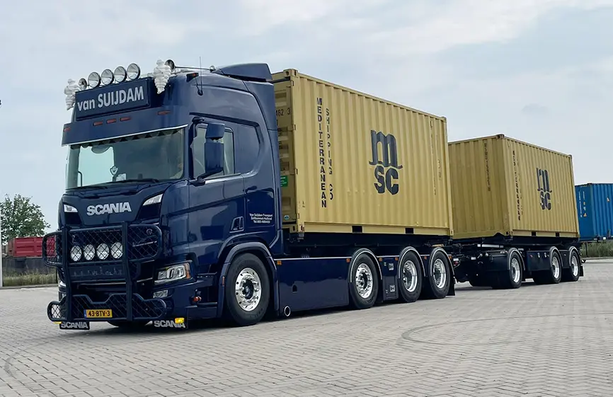 Shacman 2 3 Axles Container Chassis Semi-Trailer-6