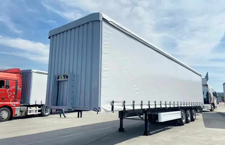 Shacman 3 Axle Curtain Side Trailer