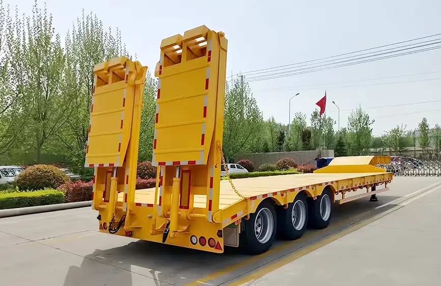 Shacman 3 Axle Lowbed Semi-Trailer -4