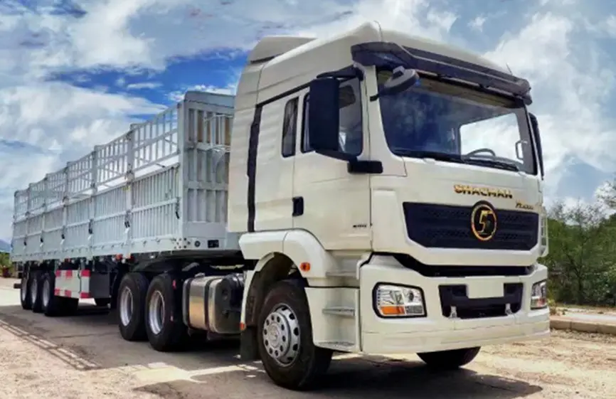 Shacman 3 Axle Side Wall Semi Trailer-5