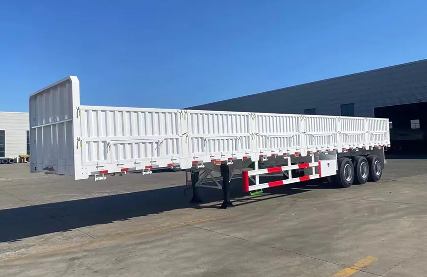 Shacman 3 Axle Side Wall Semi Trailer