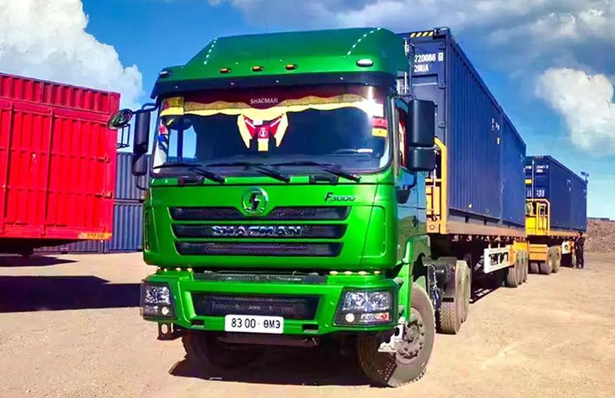 Shacman 3 axles Flatbed Semi Trailer-4