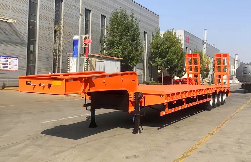Shacman 4 Axle Lowbed Semi-Trailer-1