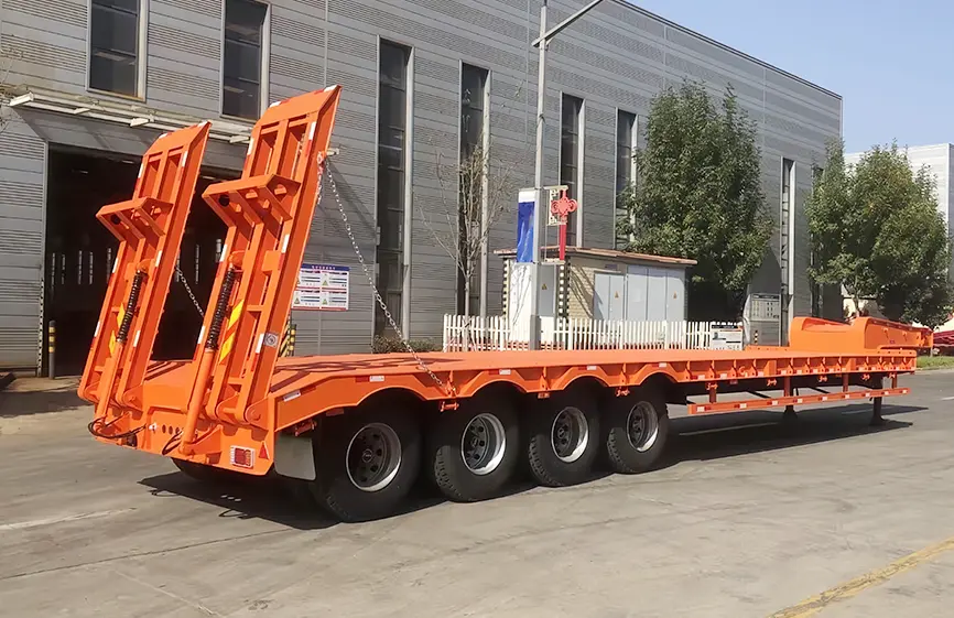 Shacman 4 Axle Lowbed Semi-Trailer-2