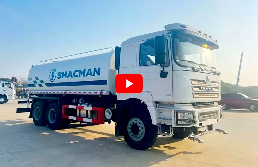 Shacman F3000 6×4 Water Tank Truk 380hp-8