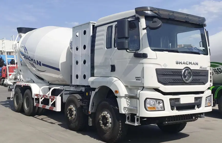Shacman H3000 8X4 380hp CNG Mixer Truck-1