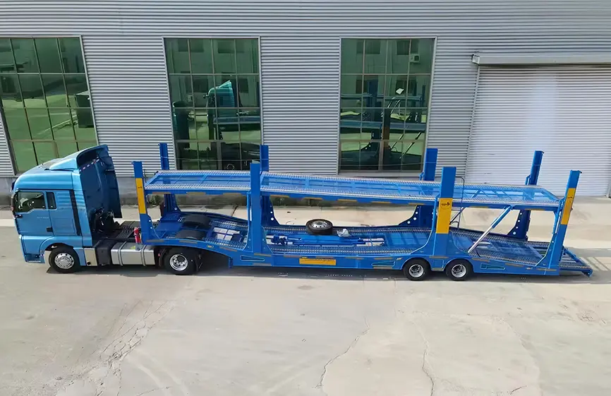 Shacman Semi Trailer For Transporting Cars-1
