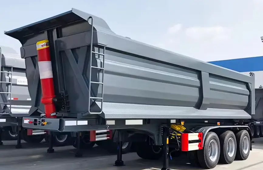 Shacman tipper semi trailer-1
