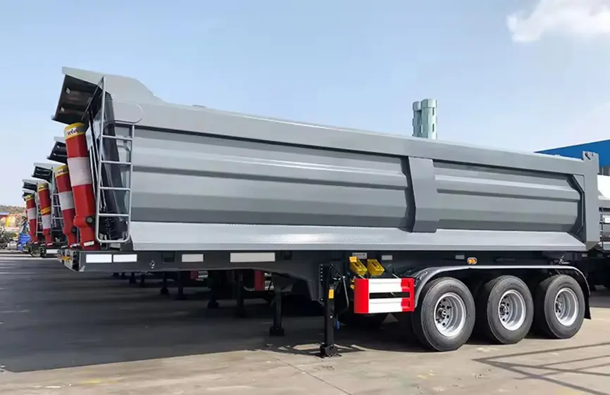 Shacman tipper semi trailer-2