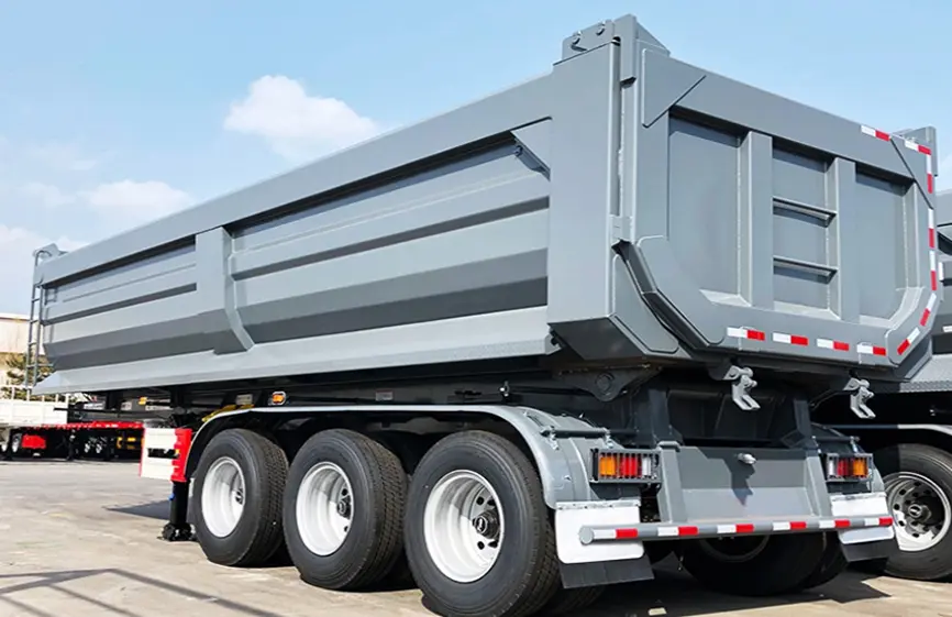 Shacman tipper semi trailer-3